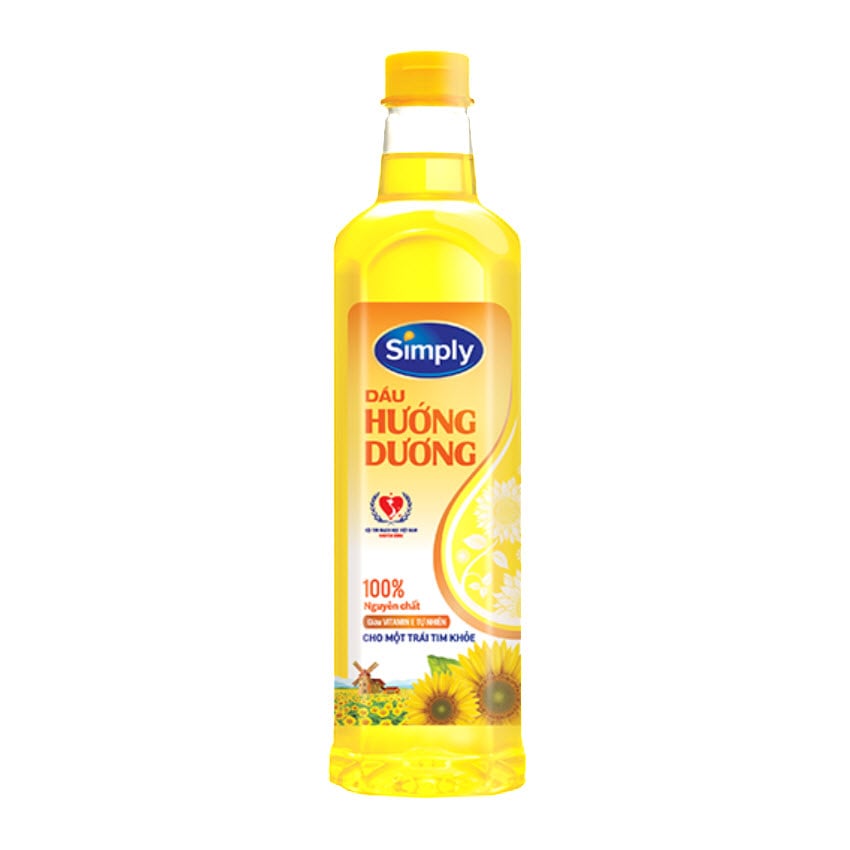 Simply Sunflower Cooking Oil 1 Liter Bottle