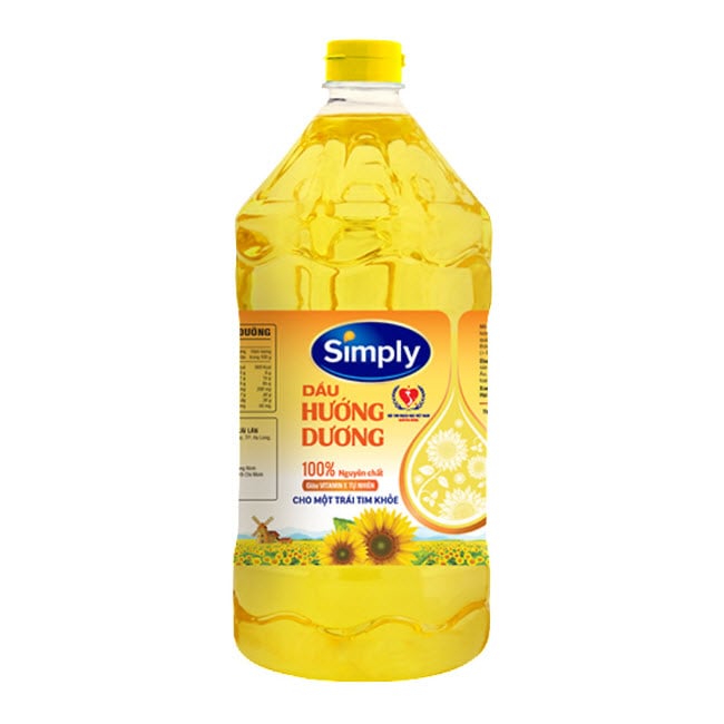 Simply Sunflower Cooking Oil 2L Bottle